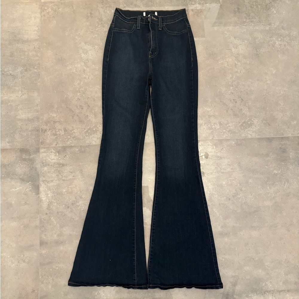 Vibrant Women’s Flare Dark Wash Jeans
